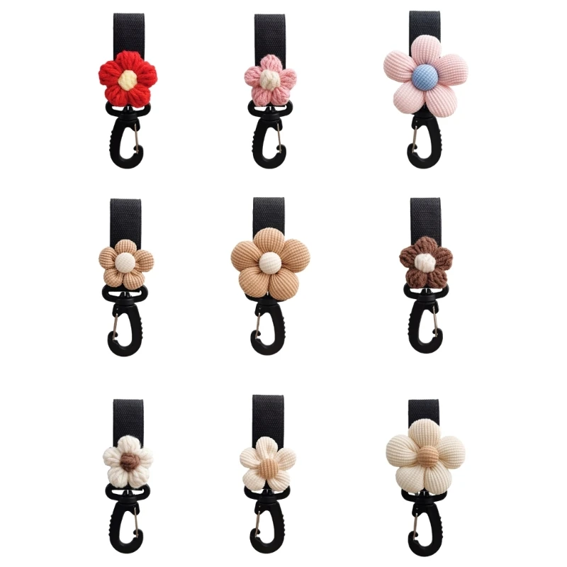 

Flower Charm Baby Stroller Hook Pram Organiser Rack Infant Cart Organizers Cart Pushchair Hanger Hanging Accessories