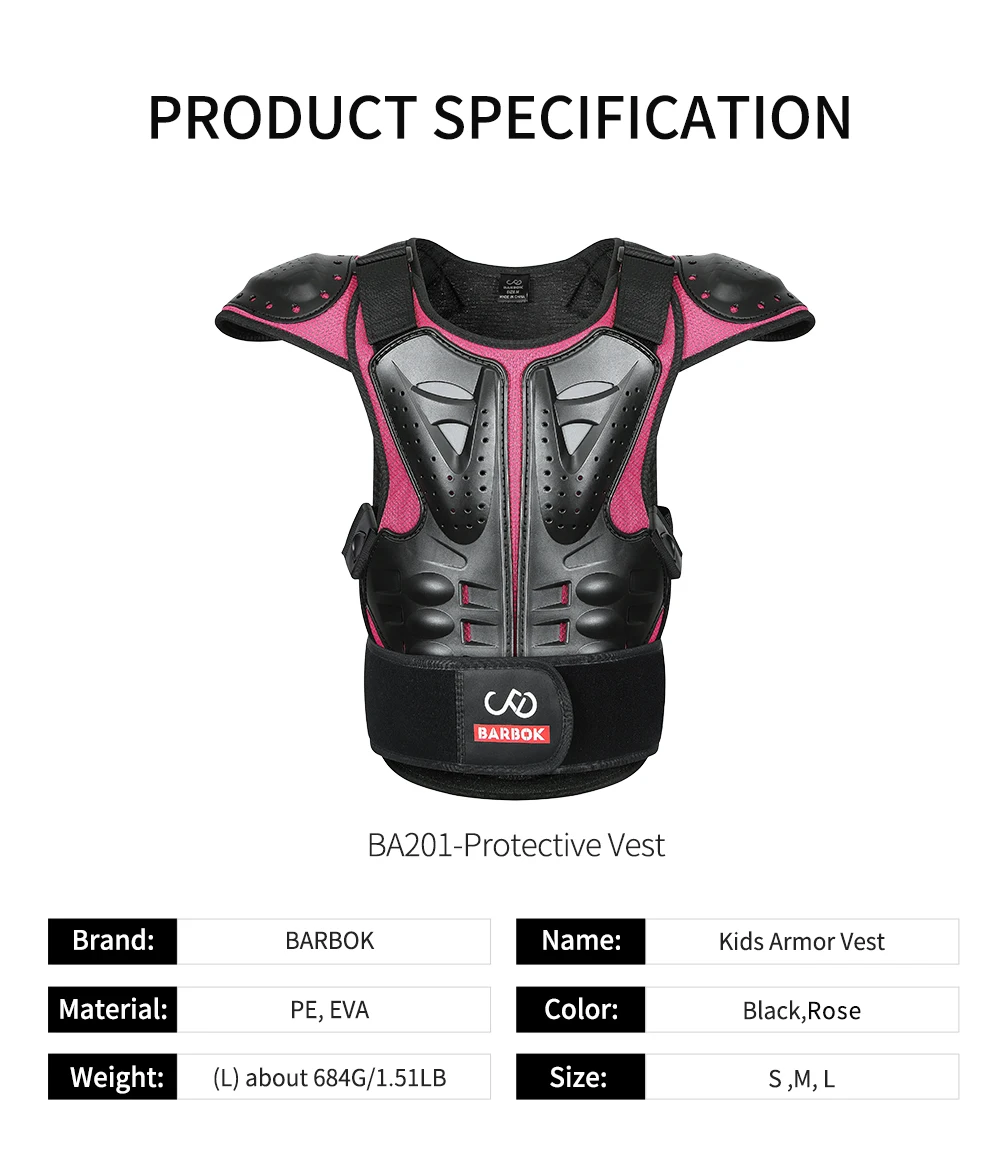 WOSAWE Child Motocross Protector Vest armor Dirt Bike Off Road Motorcycle Jacket Racing Gear Racer Outdoor Protection Armor Vest