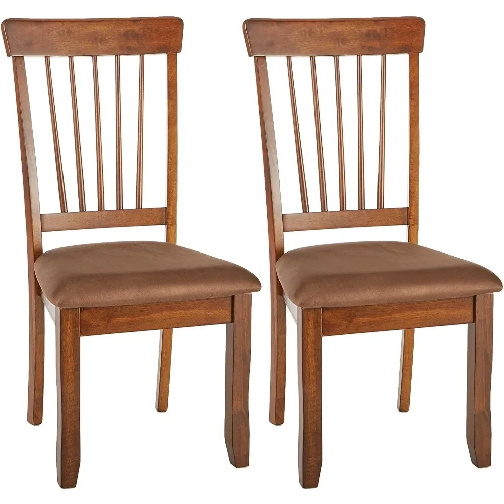 

Rustic Dining Chair with Cushions, Brown Room Furniture, 2 Count, Free Shipping