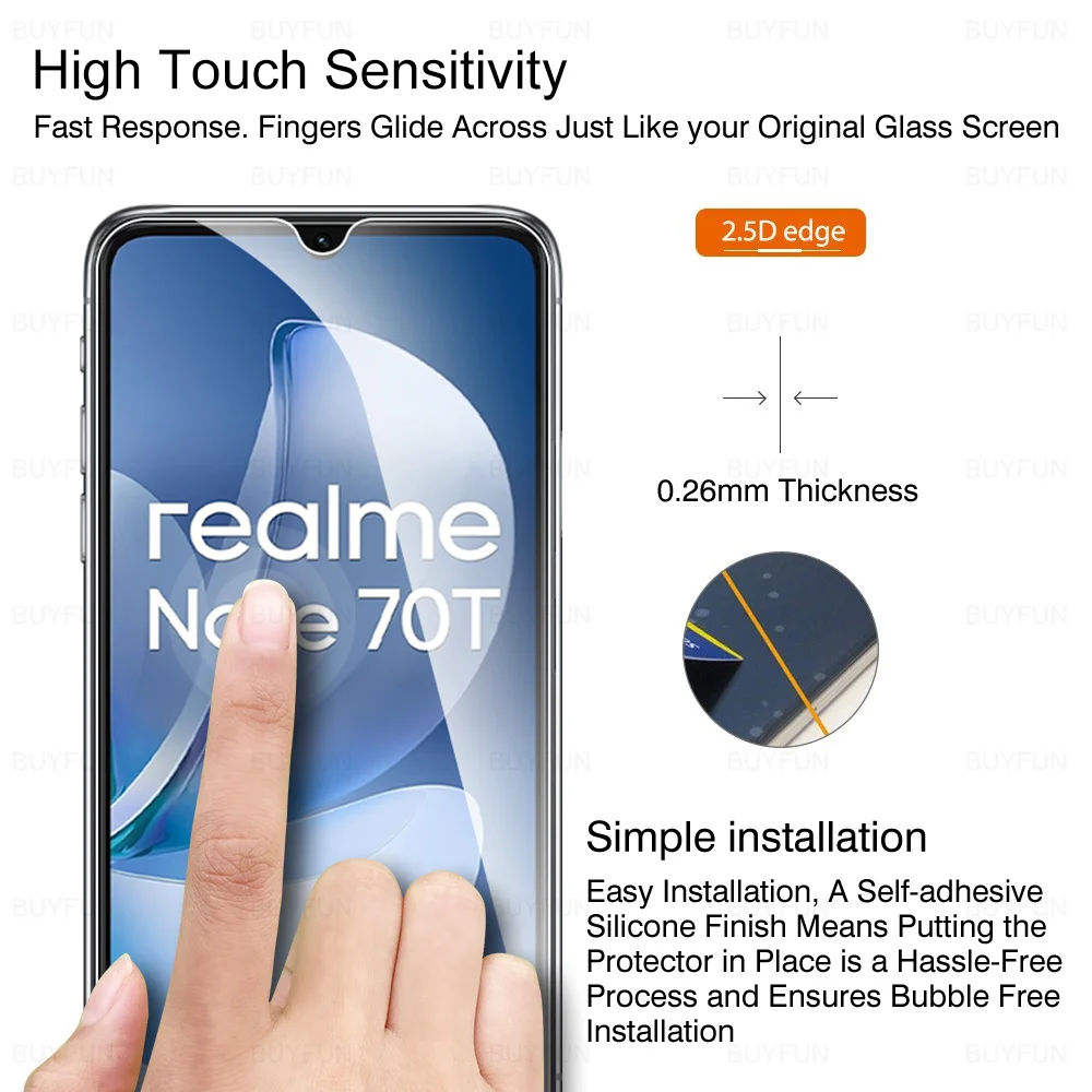 2-Pack Clear Tempered Glass Screen Protector