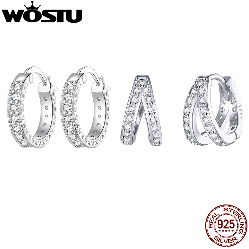 Pendientes De Moda Redondo Plateado Plata