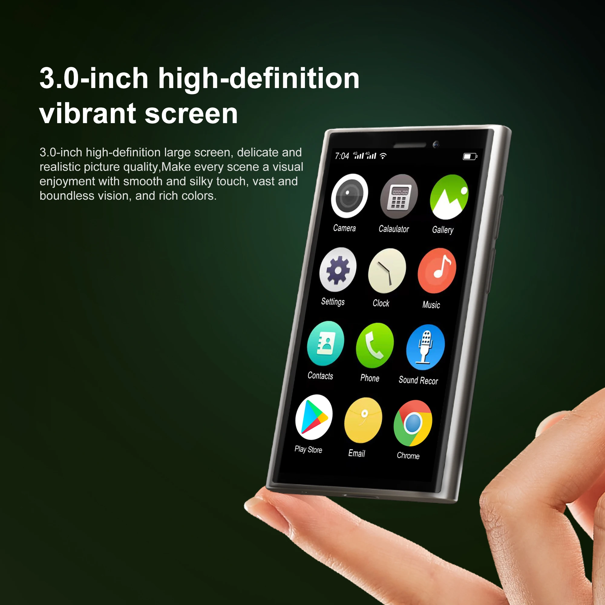 SERVO S26 3G Network Mini Smartphone Dual SIM Standby Face Unlock 3.0" Screen HD Camera Android System Mini Cellular Phones 4