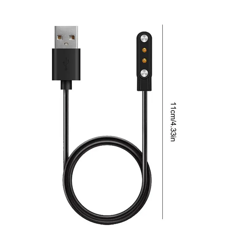 100cm Charging Cable Replacement USB Charger Adapter Smart Watch Accessories Charger Cord for Haylou Solar LS05