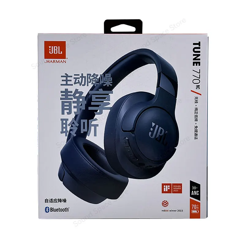 JBL Tune 770NC T770NC Original ANC Bluetooth 5.3 With LE Audio Upgrade 760NC Headphone Multi-Point Connection Headset 70H 4