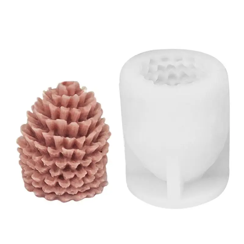 

3D Pine Cone Candle Molds DIY Chocolate Pastry Fondant Handmade Soap Candle Mold Christmas Handmade Soap Molds DIY 3D Fruit
