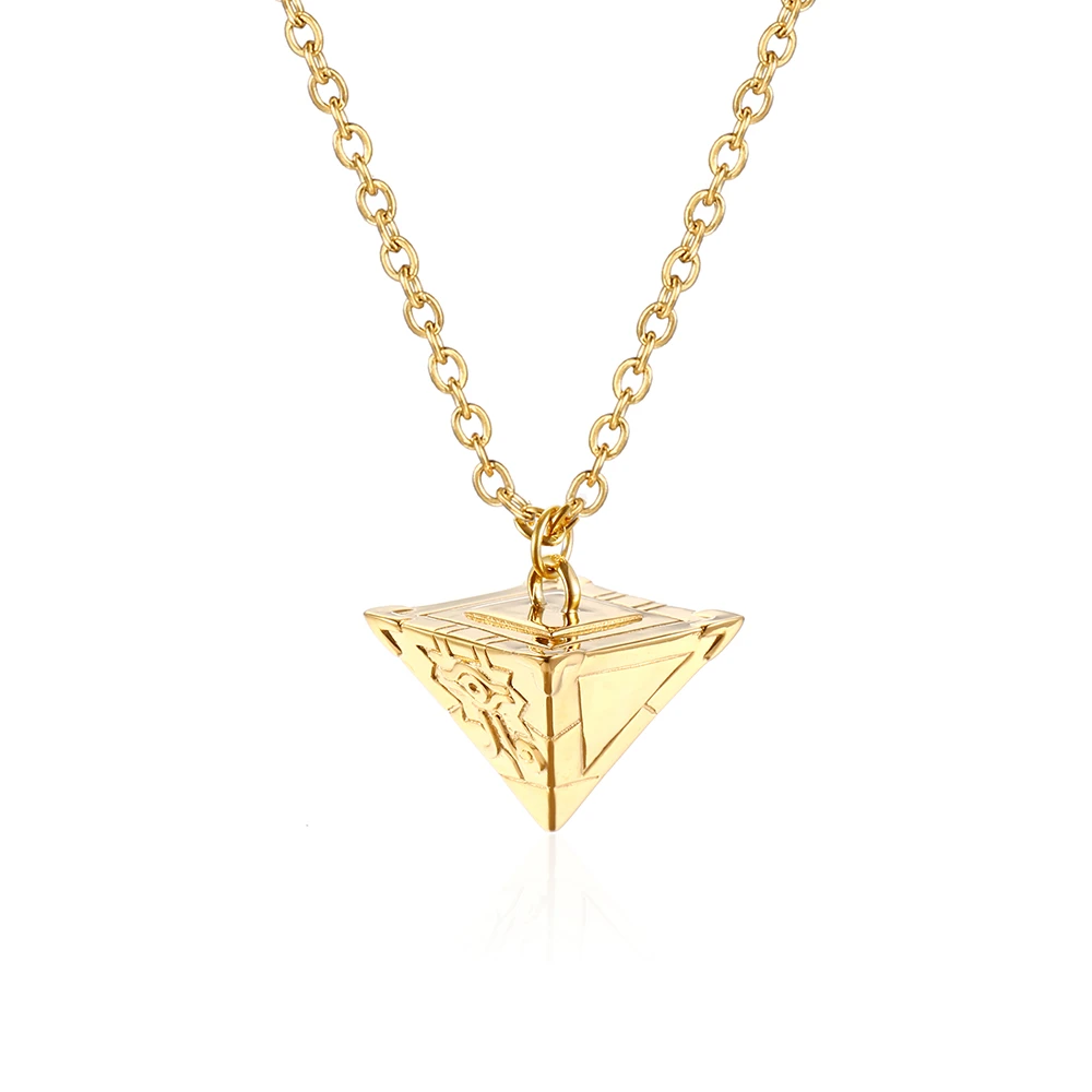 Rompecabezas Millennium gi oh Egipto pirámide oro plata moda colgante collar joyería hombres regalo en acero inoxidable| | - AliExpress