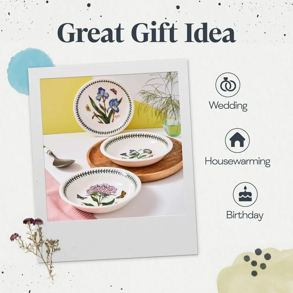 Botanic Garden 30-Piece Dinnerware Set - Nature-Inspired Floral Motifs - Dishwasher, Microwave, Freezer Safe 6