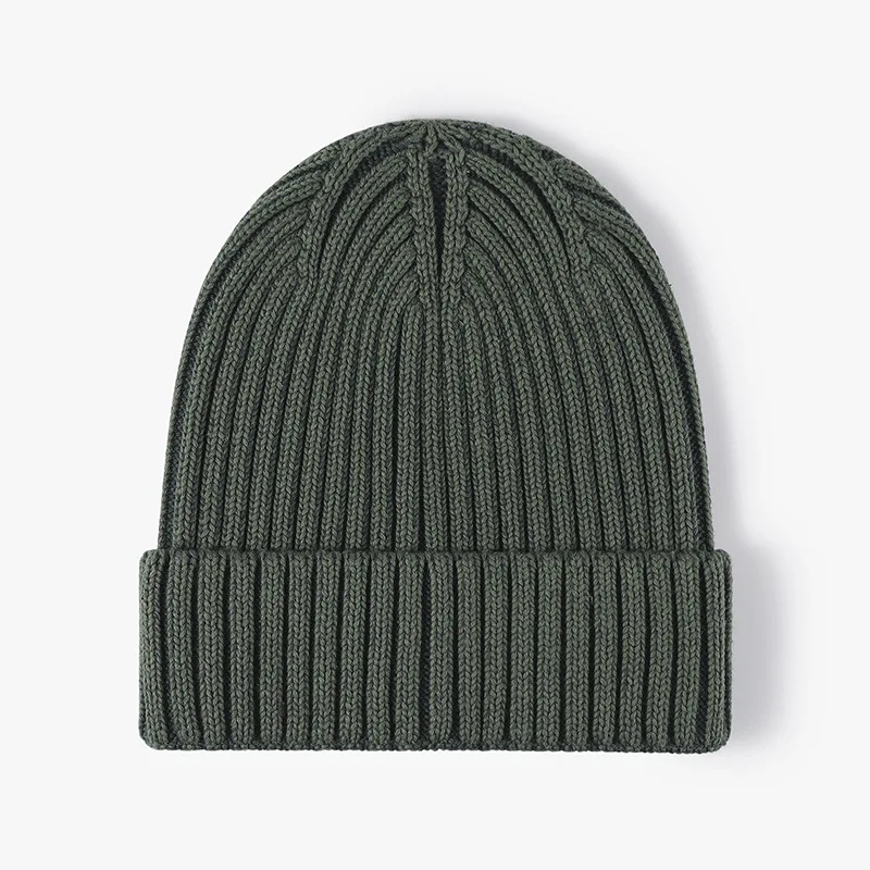 Männer Frauen Big Head Winter Brimless Head Wrapped Baumwolle Strickmütze Outdoor Warm Head Wrapped Cold Cap Jungen Mädchen Wollmütze Beanie – Detail 9