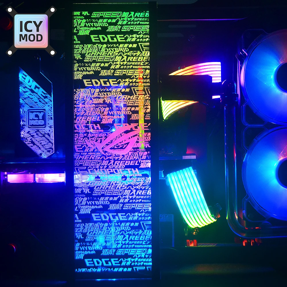 Luz do Painel Lianli O11 O11xl Case Dinâmico Frente Placa Substituição Faça Você Mesmo Lian li Gabinete Mod Personalizado Painel Case de - Imagem 2