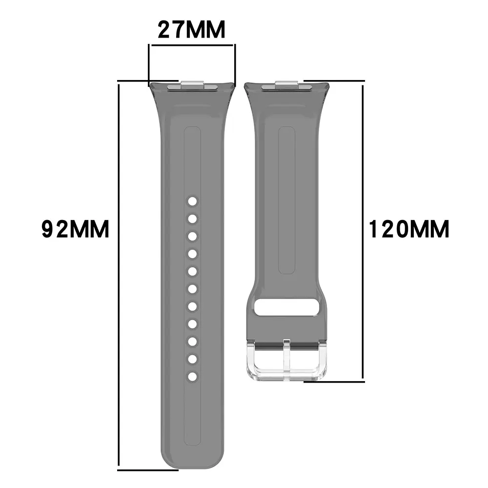 Transparent Sunshine Turn Color Silicone Watchband Bracelet Wristband