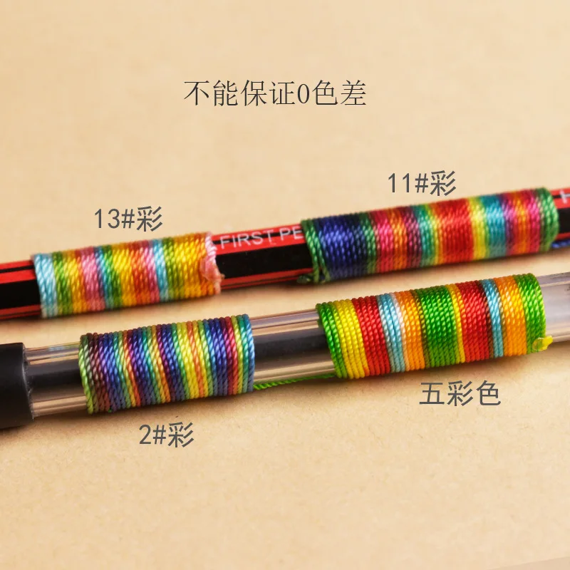 0.2-1.0mm Round Waxed Thread Polyester Cord Strings Rope Braided Bracelet DIY Accessories Leather Craft Sewing