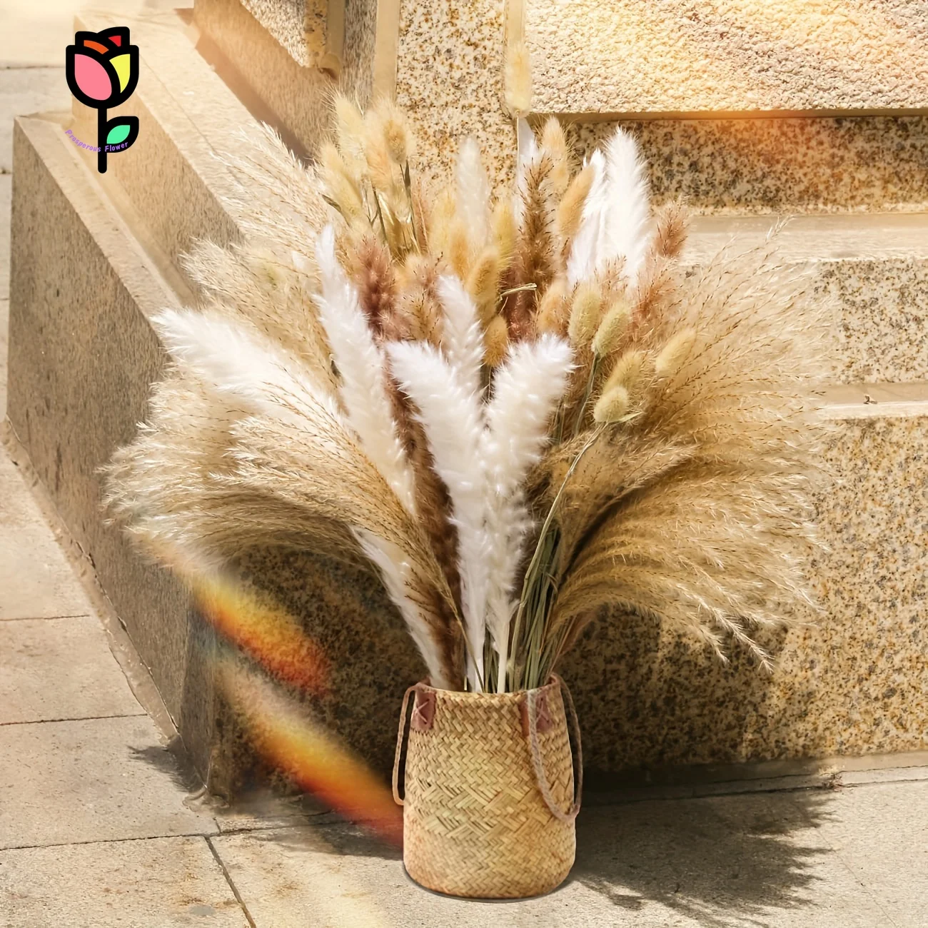 

Dried Flowers Pampas Grass Bouquet Home Decoration Fluffy Bunny Tails Wedding Flower Arrangements Artificial Plants Party Decor