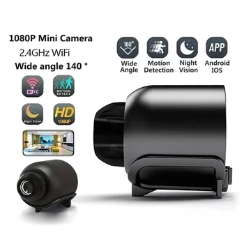 1080P HD X5 Mini Camera Wireless WIFI Outdoor Indoor Surveillance Camera with Recording for Home Security Night Vision Camera 1