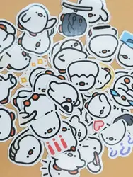 Set of 40 Cute White Duck Stickers for DIY Projects and Decoration (MULTI)