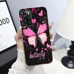 Marble Clear Soft Silicone Phone Case with Cat Design - Stylish Protective Cover for ZTE V40 Vita (TM2726)