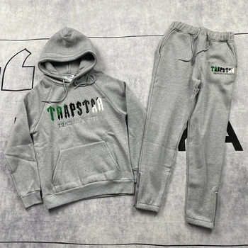 Towel Embroidered Trapstar Hoodie Men Women 2022fw Autumn Winter Hooded Set Suit 5