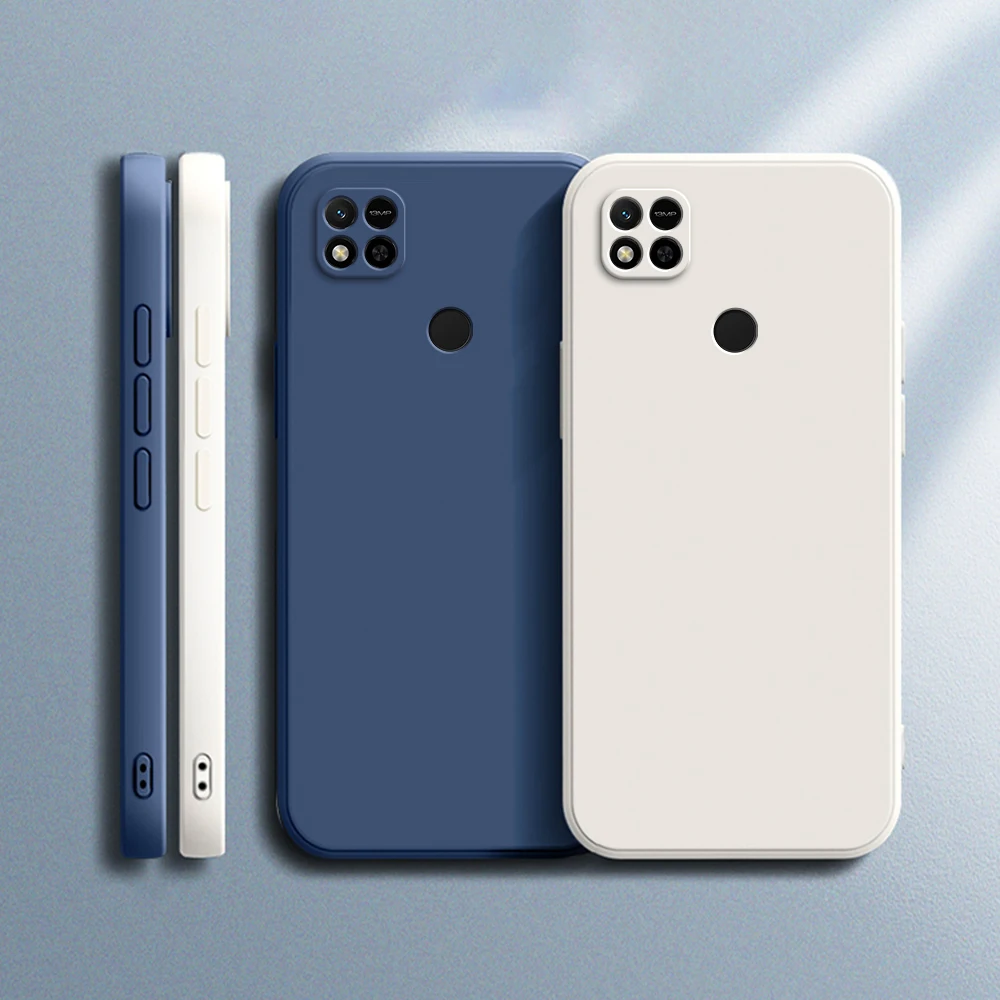 Premium Soft Liquid Silicone Mobile Phone Case with Camera Protection – Original Basic Cover
