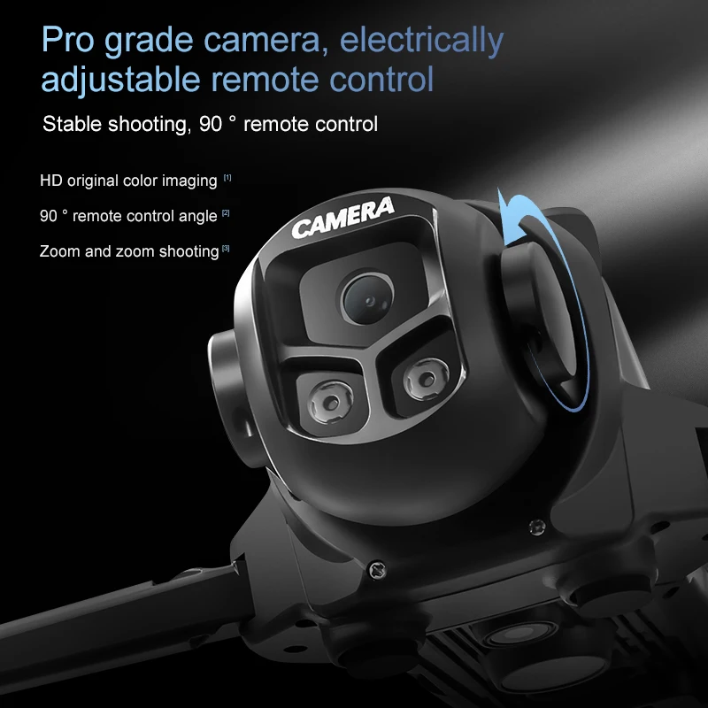 D15 드론 4K HD 트리플 카메라 FPV 브러시리스 모터 WiFi FPV 360도 항공 촬영 ° 장애물 회피 RC 쿼드콥터 전문 에어드롭 장난감
