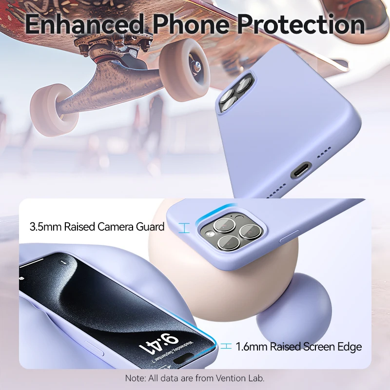 Vention Silicone Magnetic Wireless Charging Phone Case Cover