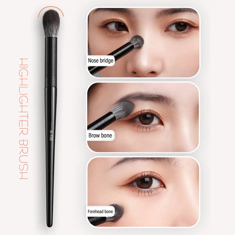 1/4pcs 3D 코 섀도우 브러쉬 페이셜 컨투어 메이크업 브러쉬 소프트 헤드 블러쉬 하이라이터 화장품 브러쉬 여성 페이셜 메이크업 도구