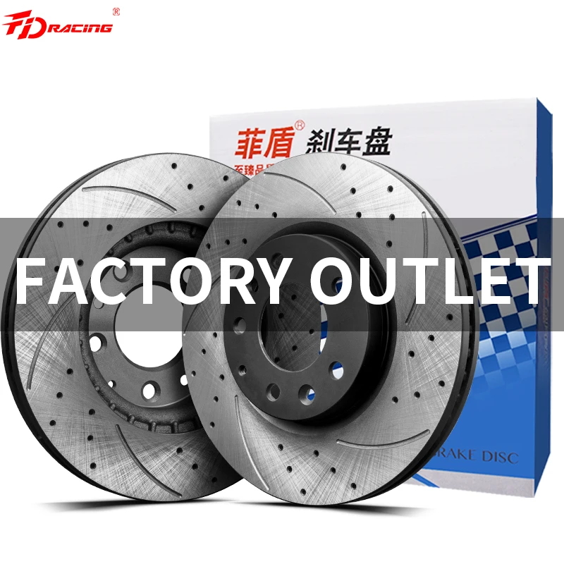 고급 주철 천공 및 슬롯형 자동차 브레이크 디스크 (현대 트라제, 투싼, 투스카니, 벨로스터, 베뉴, 베라크루즈, 베르나, XG 용)