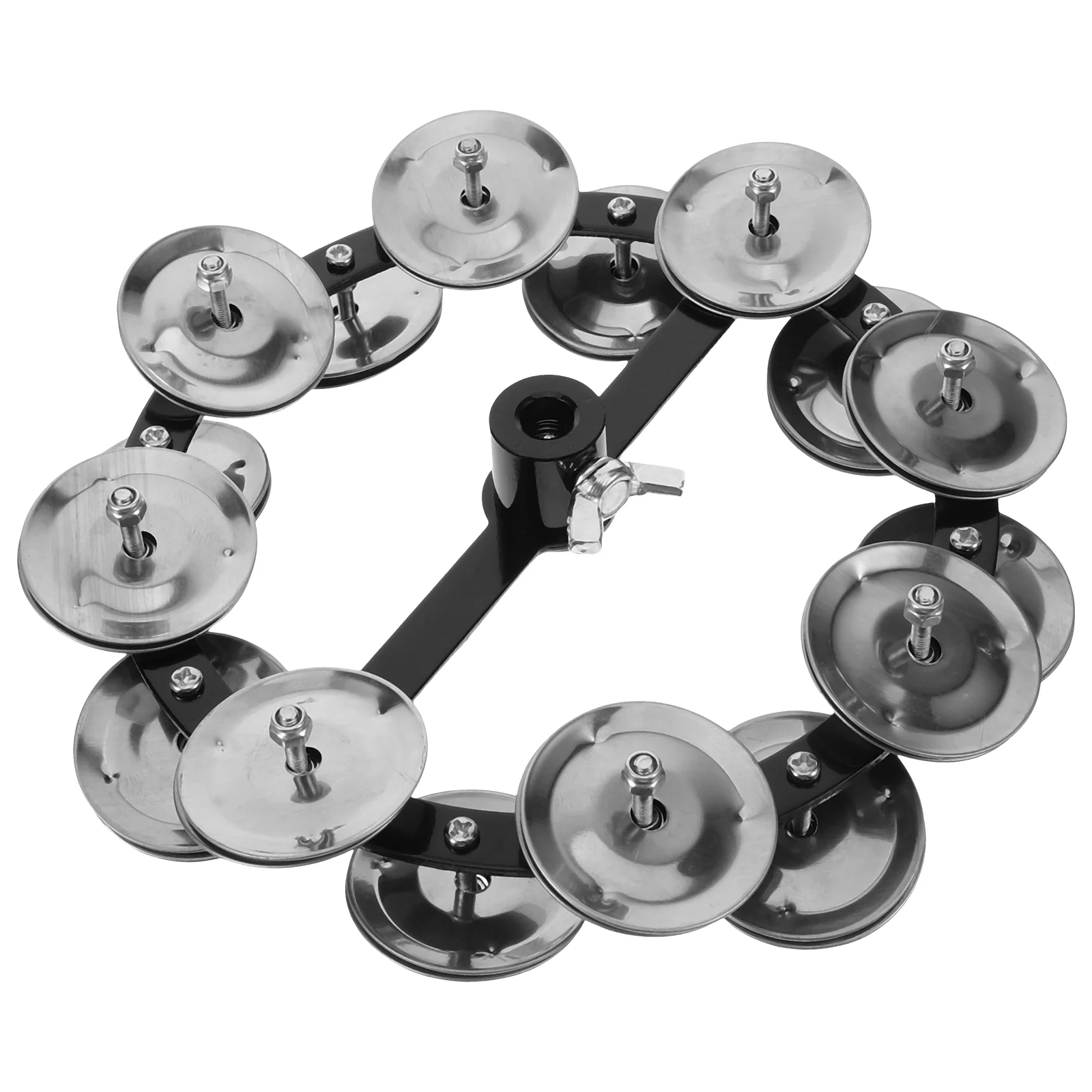 

Drum Cymbal Hi-hat Ring Parts Supply Percussion Tambourine Accessories for Double Row Bell Supplies