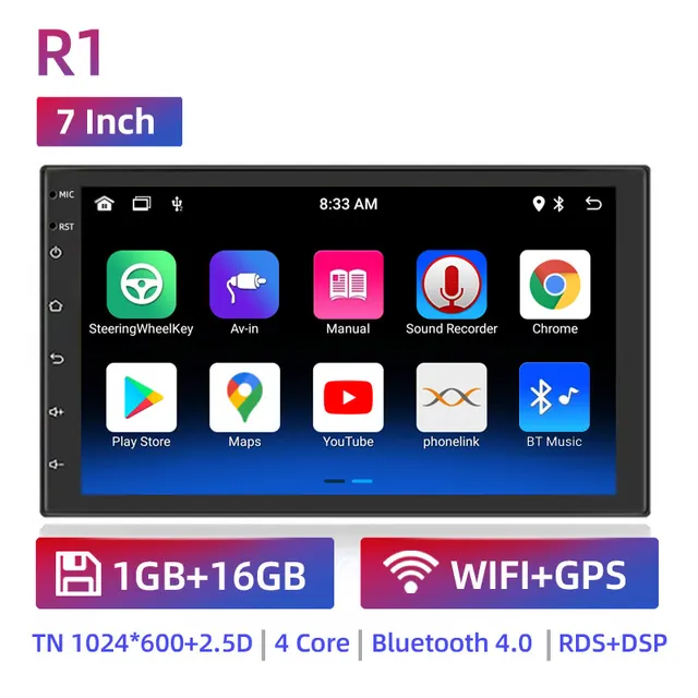 Ruancheng 2 Din Car Radio Multimedia Video Player Universal 7" Auto ...