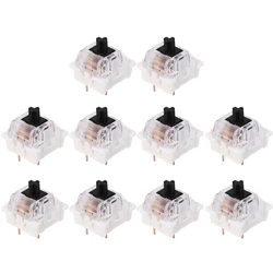 Keyboard Replacement Parts - Pack of 10, Durable and Long - Lasting 3 - Pin Design, Enhanced (BK)