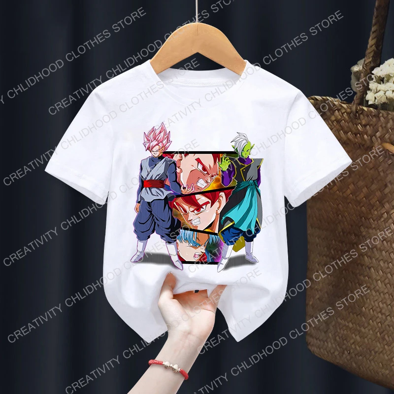 Kids Anime T Shirts Dragon Ball Children's T-Shirt Summer Son Goku Anime T shirt Cartoons Kawaii Casual top Kid boy girl Harajuku clothes Tee shirts