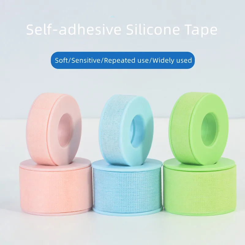 Hot Sale Silicone Gel White Pink Blue Purple Green Sensitive Skin Tape For Eyelash Extension