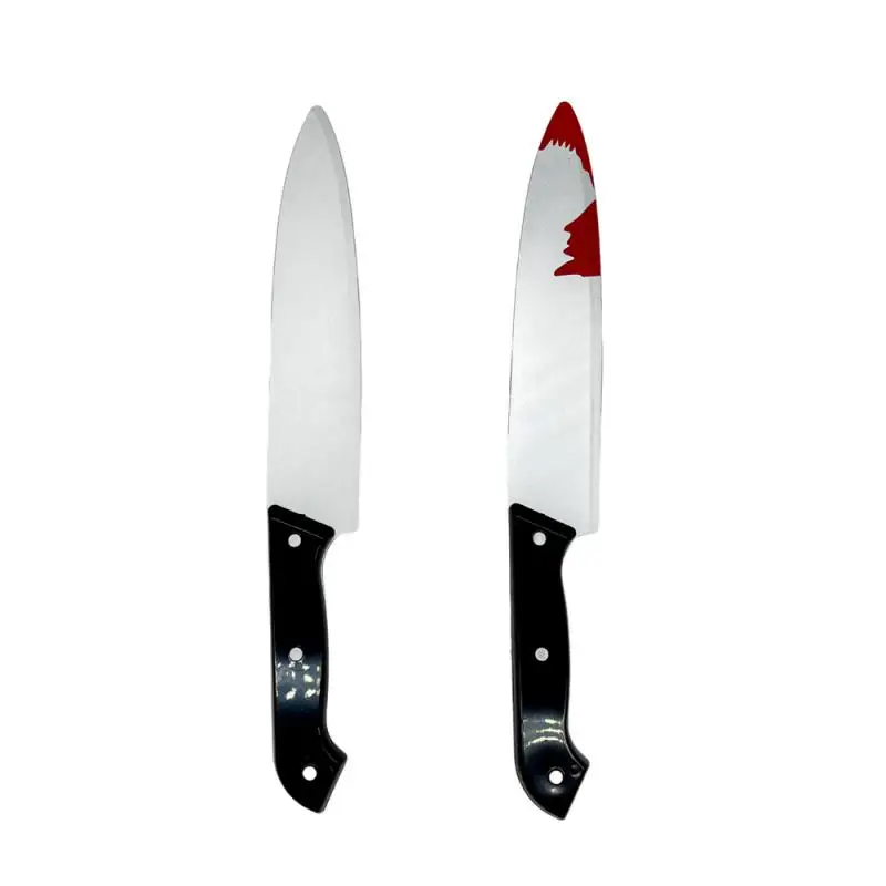 30cm Faked Bloody Sharp Knife for Halloween DIY Cosplay Props 10/5/3/1pcs