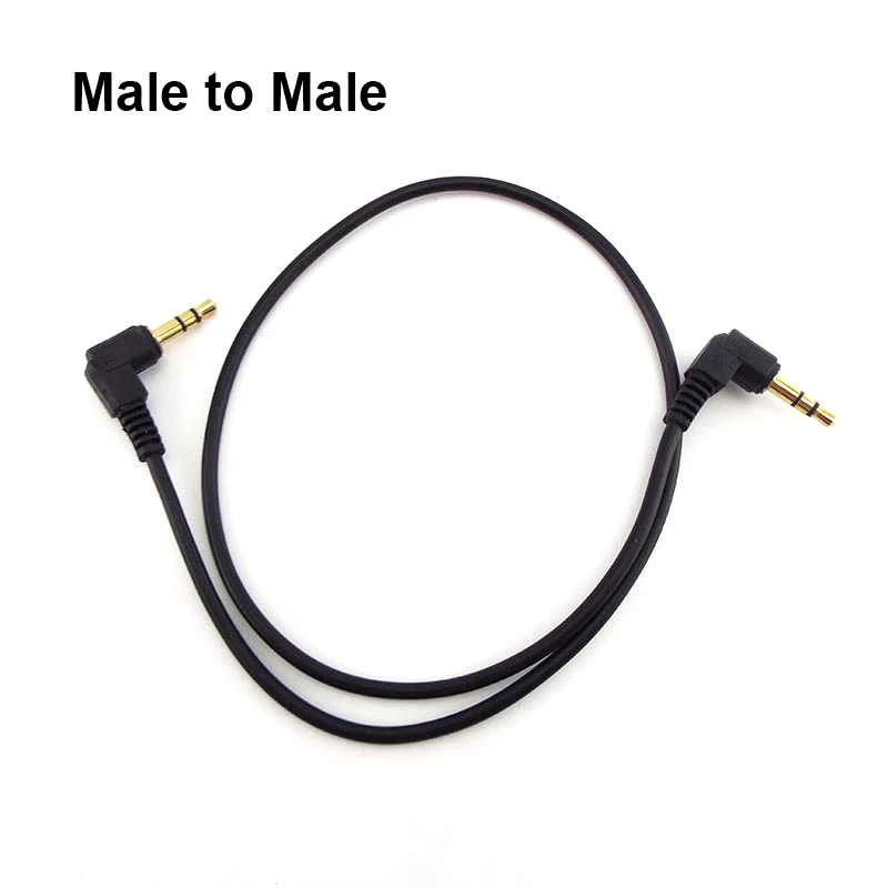 Premium 90-Degree Angle 3.5mm Audio Cable - High-Fidelity AUX Stereo Cord