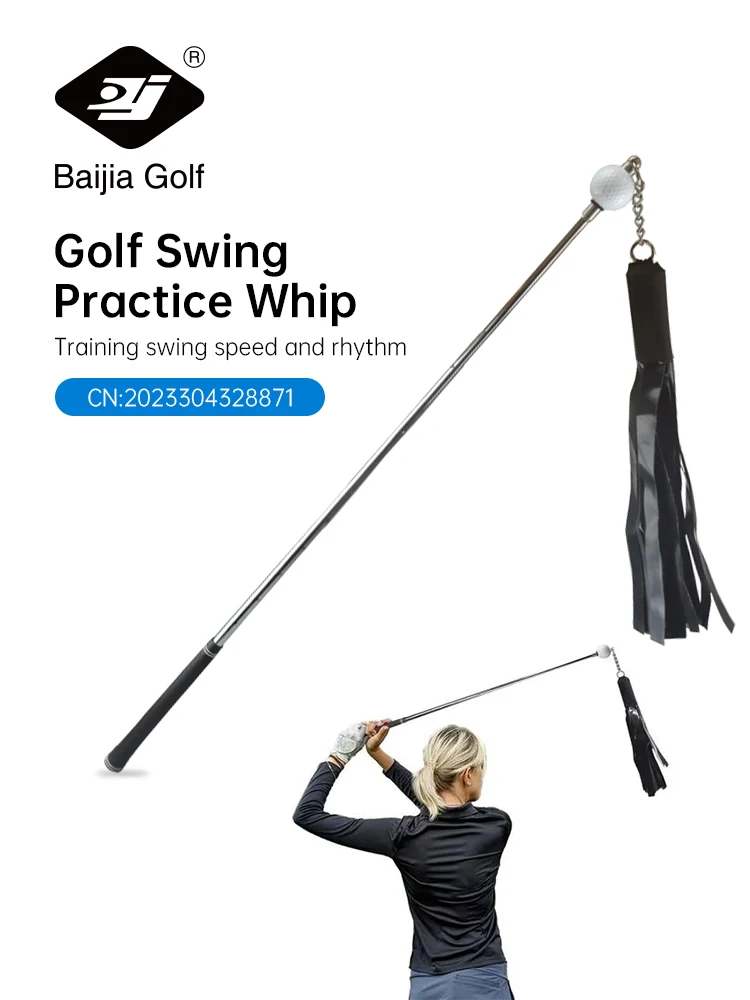 BAIJIAGolf Swing Trainer Golf Swing Training Ribbon Stick Golf Whip Stick Sound Practice To Improve Swing Speed Golf Accessories 2
