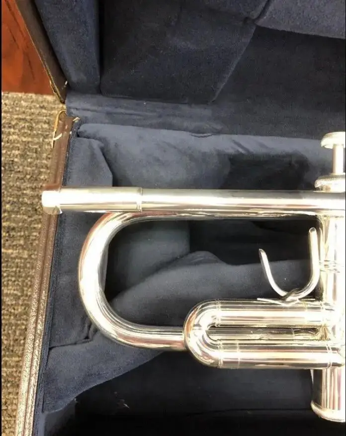 Silver-Plated Trumpet 180S 43 Case and Mouthpiece Brass Instruments