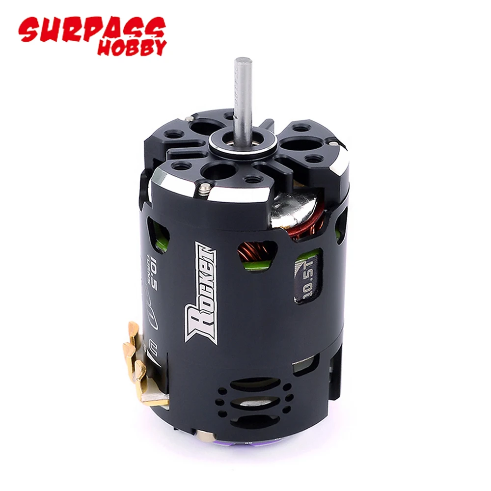 Surpass Hobby Rocket 540 V3 2-Pole Sensored Brushless Motor Dual Sensor Port 3.175mm Shaft For F1, 1/12, 1/10 Off-road Drift Car