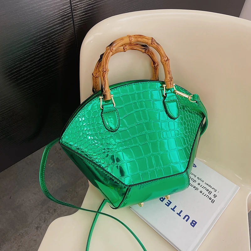 Luxury Brand Women's Bags Commuter Crocodile Pattern Leather Women Handbags  Portable Shoulder Large Capacity Vertical Tote Bag - AliExpress