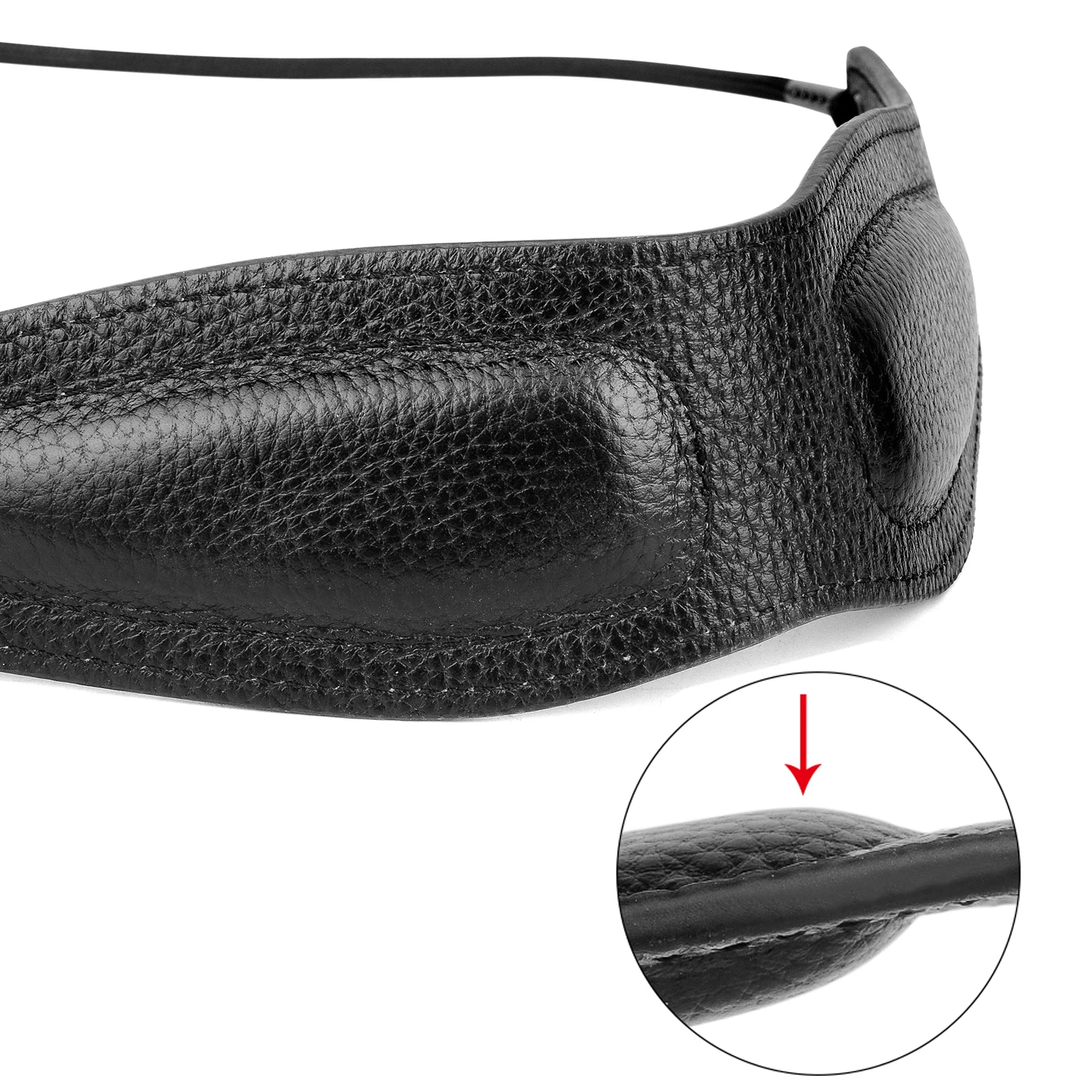 Description Picture 4 of itemMiwayer Saxophone Strap Genuine Leather Sax Neck Strap with Soft Thick Pad for Soprano Tenor Alto Sax and Clarinets Oboes