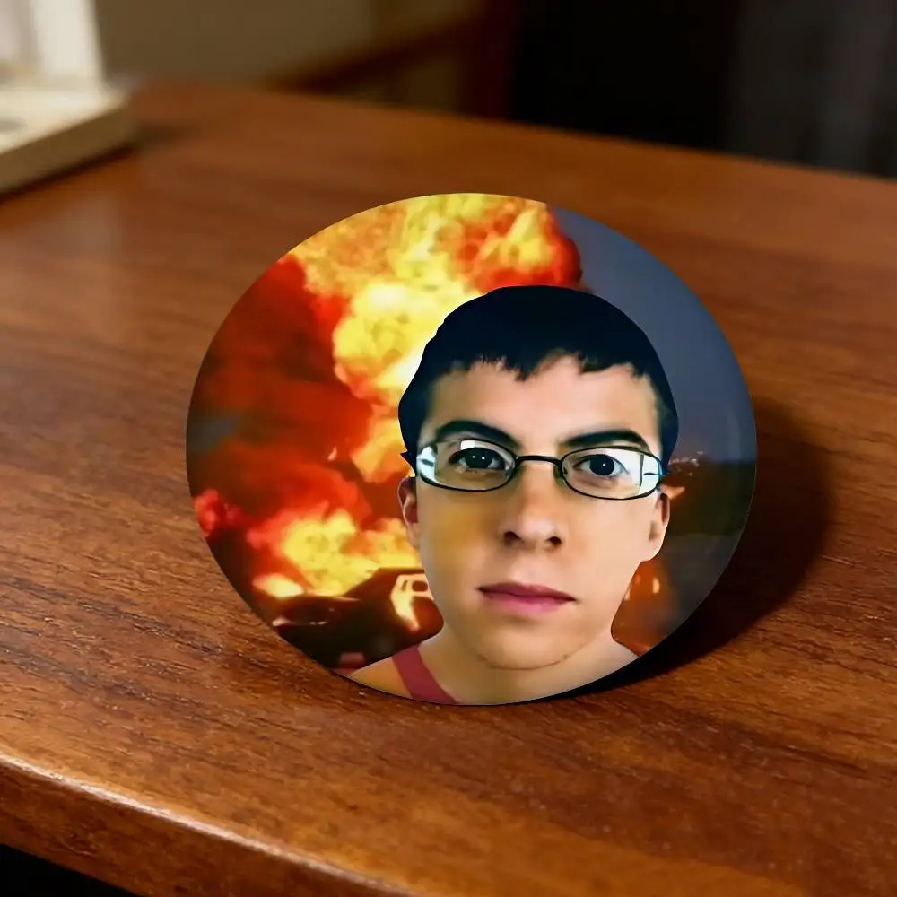 Humorous Mclovin Badge Lapel Pin – Tinplate Brooch for Bags & Accessories Gifts