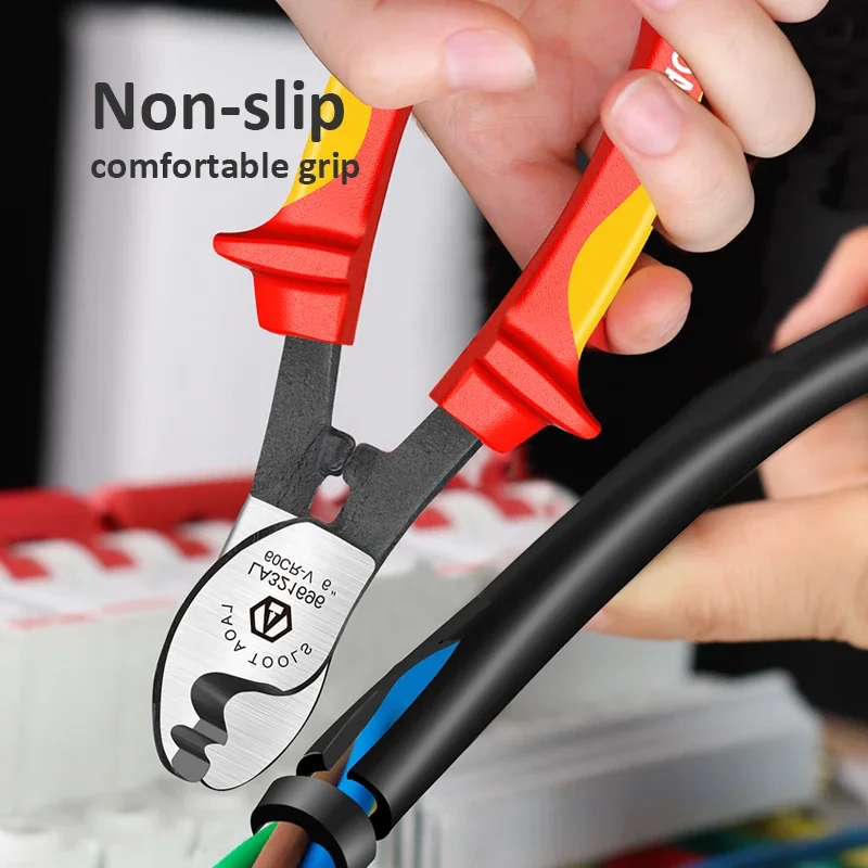LAOA 1000V insulated cable cutting machine electrician professional pliers impact stripping pliers VDE pliers cable cutters