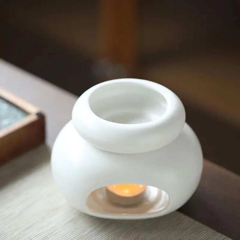 Bruciatore di olio essenziale in ceramica separato oggetto di fragranza per interni portacandele Home Yoga Decorburnerburne  15