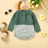 Baby Boys Girls Bodysuits Long Sleeve Knitted Newborn Netural Spring Autumn Winter Onesie Jumpsuits 0-18m Toddler Infant Clothes 3