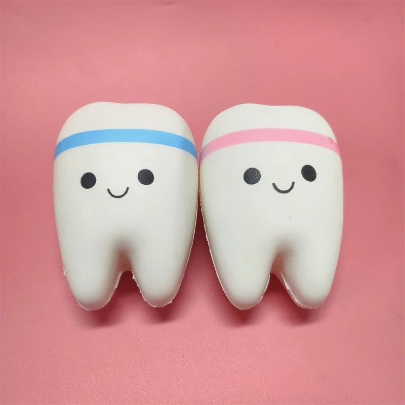 

Soft Imitation Teeth Slow Rebound PU Decompression Toy Slow Rising Toys Stress Relief Relax Pressure Toys Interesting Gifts