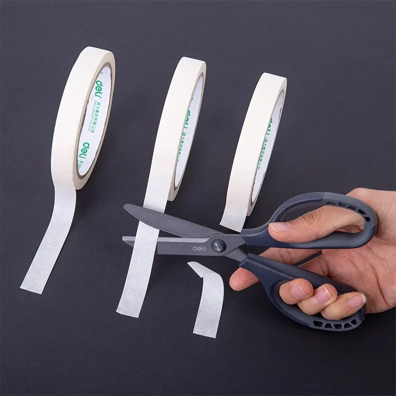 170mm Deli Scissors Anti-Stick Anti-Rust Office Home Stainless Steel Tailoring Scissors School Tool Supplies stationery scissors