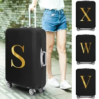 Travel Bag Protector Cover Accessory Bag Elastic Bag Luggage Cover 26 English Letter Printed for 18-28 Inch Suitcase Dust Cover 1