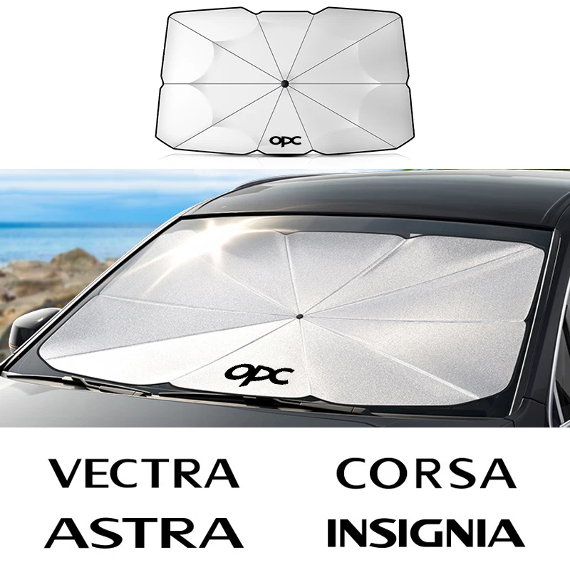  pour Opel Astra Crossland Insignia Mokka Combo Vectra Parapluie  Pare-Soleil de Pliable Pare-Brise de Voiture Isolation Thermique Fenêtre  Avant Interieur Couverture,A/Small
