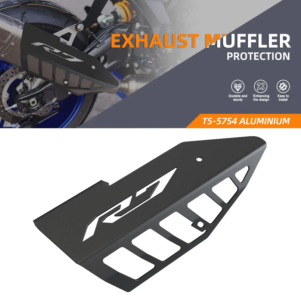 

Motorcycle Accessories Exhaust Muffler FOR YAMAHA YZF R7 YZFR7 YZF-R7 Exhaust Parts Guard Cover Protector Protection 2022 2023