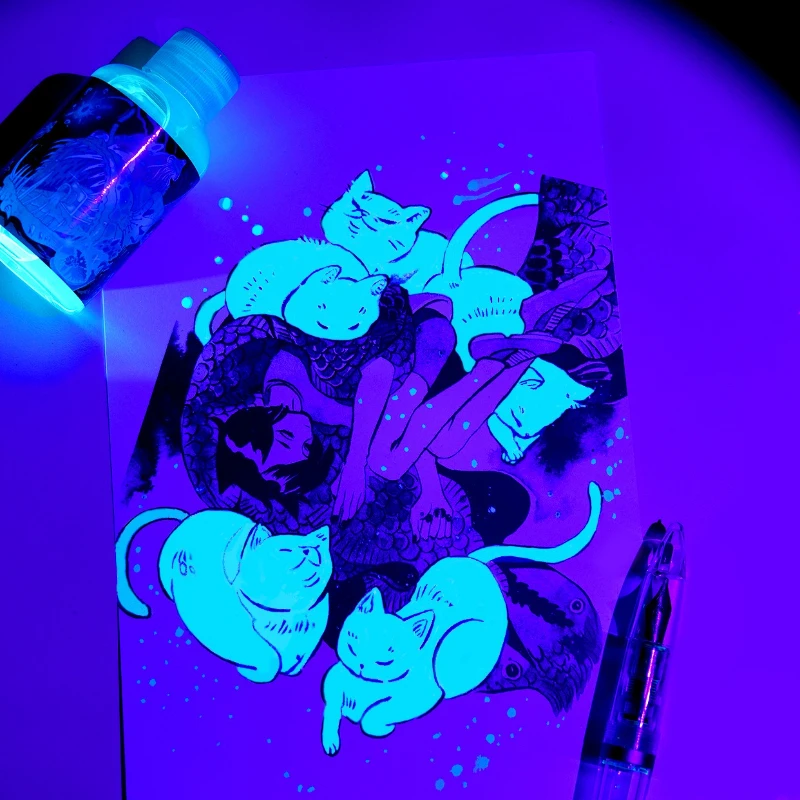 18ml/50ml Invisible Ink Color Fluorescent Ink High Brightness Safe