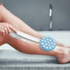 Silicone Self Tanning Back Roller With 19 Rolling Balls For Long Handle Hand-held Bath Brush 1