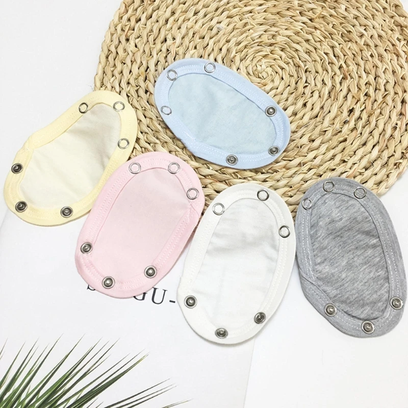 5PCS Baby Jumpsuit Diaper Infant Romper Length Extender Newborn Bodysuit Snap Button Extended Diaper for Triangle Crotch