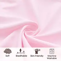 Microfiber Fitted Crib Sheets for Baby Boys Girls Cozy & Soft Solid Color Toddler Bed Sheets for Standard Crib Mattr 2